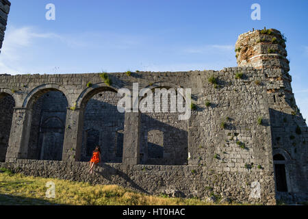 Shkoder Albanie Le Château de Rozafa Banque D'Images