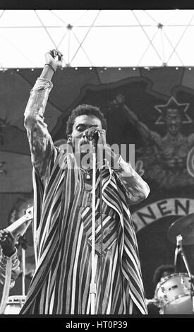 Jimmy Cliff, capitale du jazz, Knebworth, 1982. Artiste : Brian O'Connor. Banque D'Images