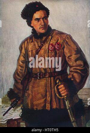 A. G. Lunev 'Partisan', 1929. Artiste : Nikolai Strunnikov. Banque D'Images