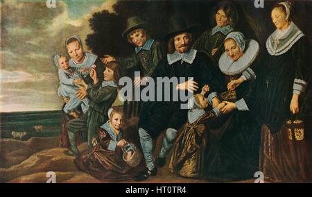 'Un groupe familial dans un paysage', 1647-50. Artiste : Frans Hals. Banque D'Images