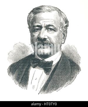 'Ferdinand de Lesseps, diplomate français et, plus tard, développeur du Canal de Suez", 1893. Artiste : Inconnu. Banque D'Images