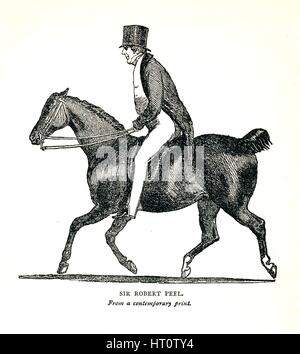«Sir Robert Peel', (1788-1850), homme politique conservateur britannique, 1893. Artiste : Inconnu. Banque D'Images