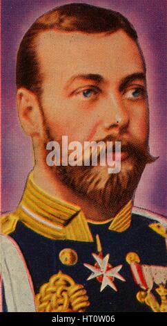 Le futur roi George V à son mariage, 1893 (1935). Artiste : Inconnu. Banque D'Images