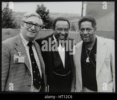 Dennis Matthews, Lionel Hampton et Dizzy Gillespie, Capital Radio Jazz Festival, Londres, 1979. Artiste : Denis Williams Banque D'Images