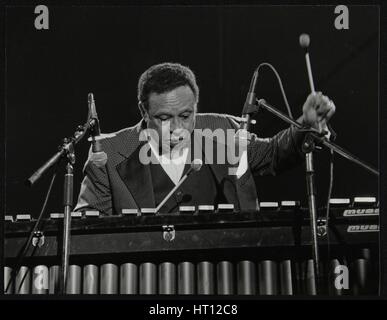 Lionel Hampton au vibraphone, Knebworth, Hertfordshire, juillet 1982. Artiste : Denis Williams Banque D'Images