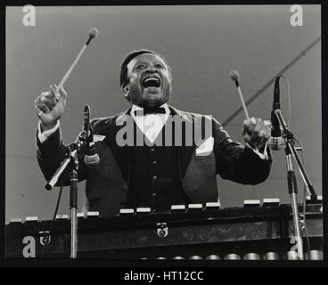 Lionel Hampton au vibraphone, Knebworth, Hertfordshire, juillet 1982. Artiste : Denis Williams Banque D'Images