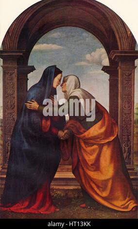 La Visitation, 1503, (1938). Artiste : Mariotto Albertinelli di Bindo di Bigio Banque D'Images