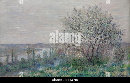 Dans l'humeur du printemps 1880, Vétheuil. Artiste : Monet, Claude (1906-1957) Banque D'Images