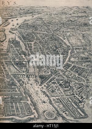 De Paris, plan c1630 (1915). Artiste : Inconnu. Banque D'Images