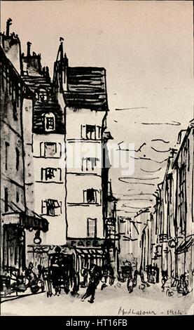 La "Rue de Seine', 1915. Artiste : Alfred Latour. Banque D'Images