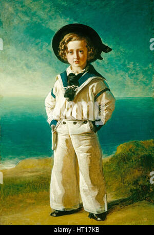 Le roi Édouard VII (1841-1910), lorsqu'Albert Edward, prince de Galles, 1846. Artiste : Winterhalter, Franz Xavier (1805-1873) Banque D'Images