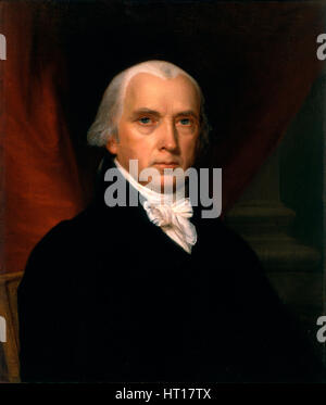 Portrait de James Madison (1751-1836), 1816. Artiste : John Vanderlyn (1775-1852), Banque D'Images