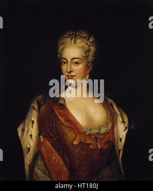 Portrait de Christine Charlotte de Brunswick-Wolfenbüttel, épouse du tsarévitch Alexei de Russ Artiste : Anonyme Banque D'Images