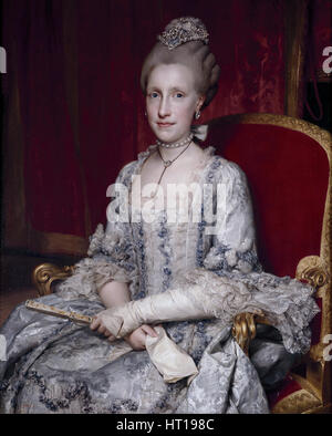 Portrait de l'Infante Maria Luisa de l'Espagne (1745-1792), Impératrice du Saint Empire Romain, 1770. Artiste : Anton Raphael Mengs, (1728-1779) Banque D'Images