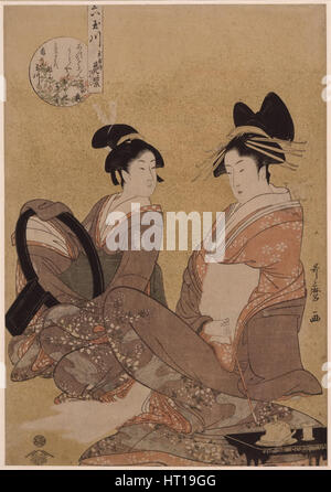 Hanamurasaki du Tamaya, 1793. Artiste : Utamaro Kitagawa (1753-1806), Banque D'Images