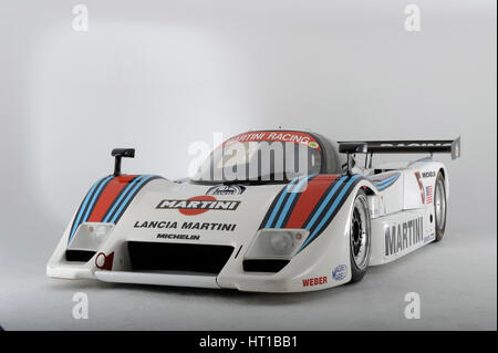 Le Mans Lancia Martini aucun châssis de voiture 0007 1983. Artiste : Simon de l'argile. Banque D'Images