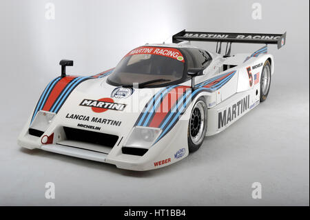 Le Mans Lancia Martini aucun châssis de voiture 0007 1983. Artiste : Simon de l'argile. Banque D'Images