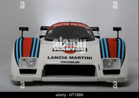 Le Mans Lancia Martini aucun châssis de voiture 0007 1983. Artiste : Simon de l'argile. Banque D'Images