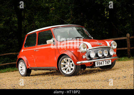 1998 Rover Mini Cooper Works. Artiste : Simon de l'argile. Banque D'Images