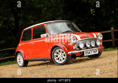 1998 Rover Mini Cooper Works. Artiste : Simon de l'argile. Banque D'Images