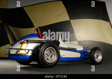 Bromme, Andy Gump stock sprint car 1962. Artiste : Simon de l'argile. Banque D'Images