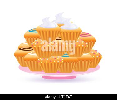 Cupcakes Illustration de Vecteur