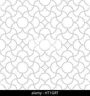 Modèle sans couture. Notation simple texture. La répétition des balances, des cercles, des points, des fleurs. Motif en noir et blanc. En toile de fond. Web. L'élément graphique de vecteur d Illustration de Vecteur