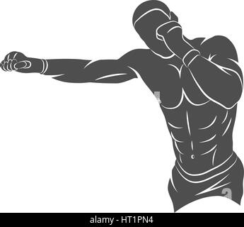 Art martiaux mixtes Illustration de Vecteur