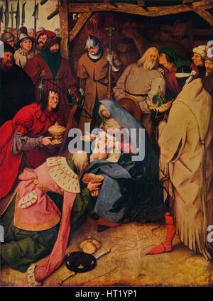 L'Adoration des Rois, 1564, (1937). Artiste : Pieter Bruegel l'ancien Banque D'Images