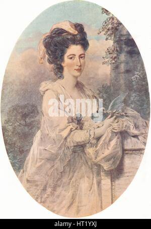 Mlle Isabelle Hunter, 1781, (1907). Artiste : John Downman Banque D'Images