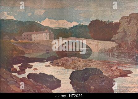 Greta Bridge, c1807, (1911). Artiste : John Cotman Vendez Banque D'Images