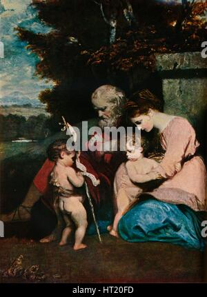 "La Sainte Famille avec l'enfant St Jean', 1788-9. Artiste : Sir Joshua Reynolds. Banque D'Images