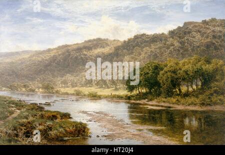 Sur le 'ci-dessous Capel Curig Llugwy', 1903. Artiste : Benjamin Williams Leader. Banque D'Images