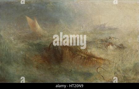 'La tempête', 1840-45. Artiste : JMW Turner. Banque D'Images