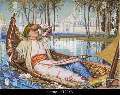 "Le premier d'or de bon Haroun Alraschid" (1866, remanié en 1891). Artistes : William Holman Hunt, William Holman Hunt. Banque D'Images