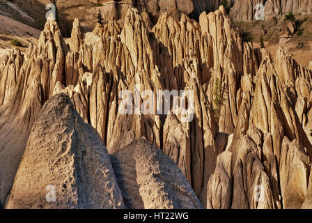 Les hoodoos de tuf volcanique dans la région géologique de Wheeler dans les montagnes de San Juan, Colorado, États-Unis Banque D'Images