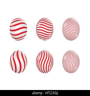 Oeufs de Pâques ensemble Illustration de Vecteur