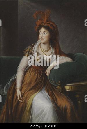 Comtesse Anna Alexandrovna Golitsyna, née Princesse Bagrationi-Gruzinskaya (1763-1842), 1797. Artiste : Marie Louise Elisabeth Vigée-Lebrun, (1755-1842) Banque D'Images