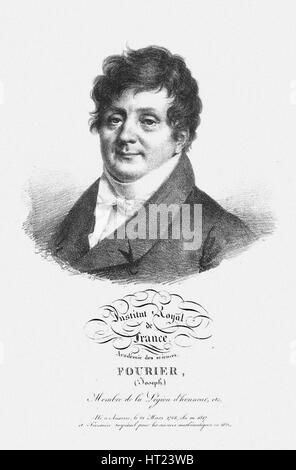 Portrait de Jean Baptiste Joseph Fourier (1768-1830). Artiste : Anonyme Banque D'Images