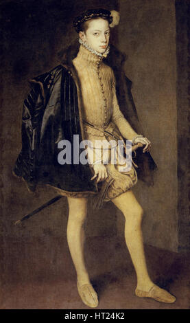 Portrait d'Alessandro Farnese (1545-1592), Duc de Parme, 1557. Artiste : Mor, Antonis (Anthonis) (ch. 1517-1577) Banque D'Images