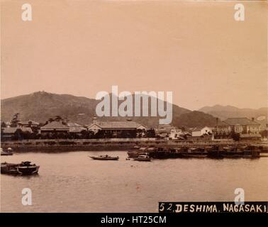 'Deshima, Nagasaki', c1890-1900. Artiste : Inconnu. Banque D'Images