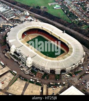 Vieux Stade de Wembley, Londres. Artiste : Inconnu. Banque D'Images