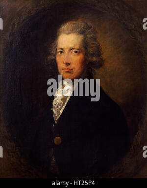 Portrait de William Pitt le Jeune, homme d'État britannique, c1787. Artiste : Gainsborough Dupont. Banque D'Images