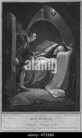 'Première partie du Roi Henri VI. Acte 2 SCÈNE 5. Mortimer ; Plantagenet, & c', 1800. Artiste : Andrew Gray. Banque D'Images