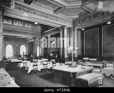 Chambre café du Carlton Club, London, c1900 (1901). Artiste : Inconnu. Banque D'Images