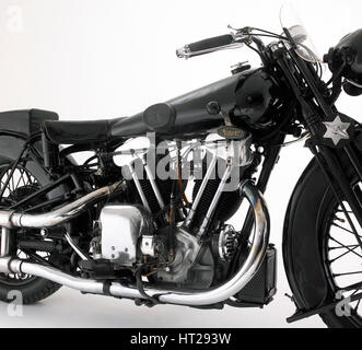 1932 Brough Superior SS100 10hp, Lawrence d'Arabie's Bike. Artiste : Inconnu. Banque D'Images