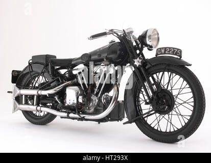 1932 Brough Superior SS100 10hp, Lawrence d'Arabie's Bike. Artiste : Inconnu. Banque D'Images