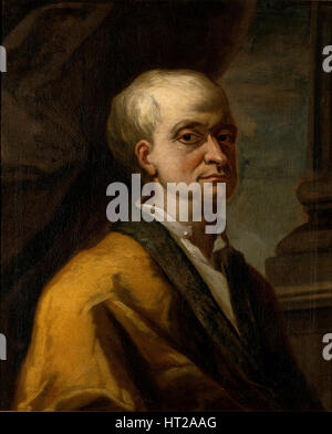 Portrait de Sir Isaac Newton (1642-1727), 1710. Artiste : Anonyme Banque D'Images