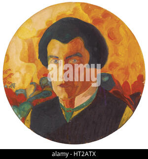 Autoportrait, 1908-1910. Artiste : Kasimir Severinovitch Malevitch, (1878-1935) Banque D'Images