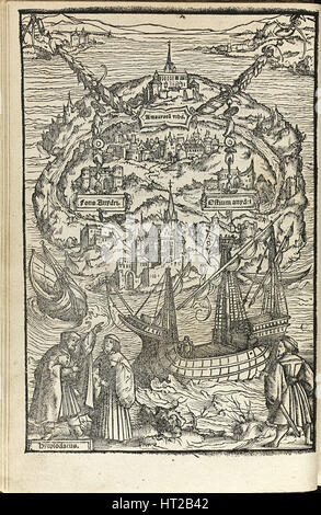 L'Utopie de Thomas More, 1518. Artiste : Ambrosius Holbein, (1494-ca. 1520) Banque D'Images